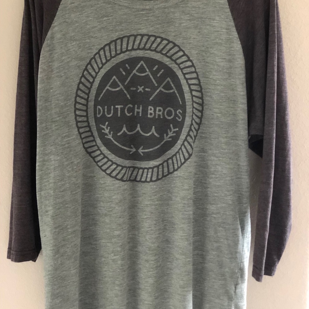 3/4 Comfy Mountain and Ocean Dutch Bros. T-shirt